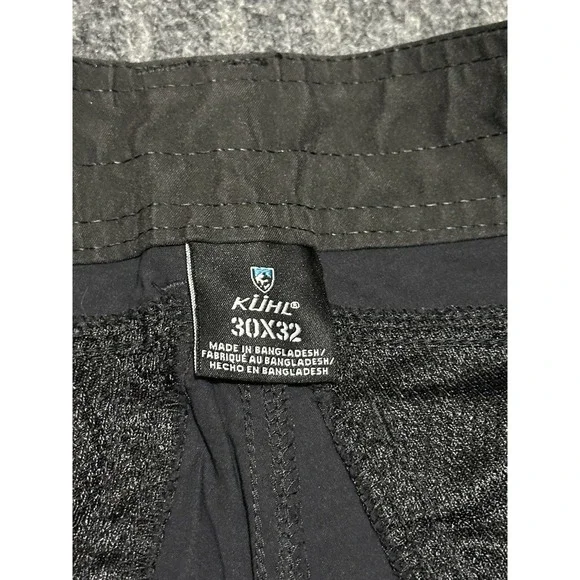 Kuhl Mens Chino Pants 30x32 Dark Grey Nylon Blend Hiking Zipper Pockets Trail - Picture 3 of 8